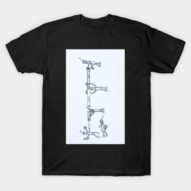 Favorite Robot Art Supply T-Shirt by Soundtrack Alley